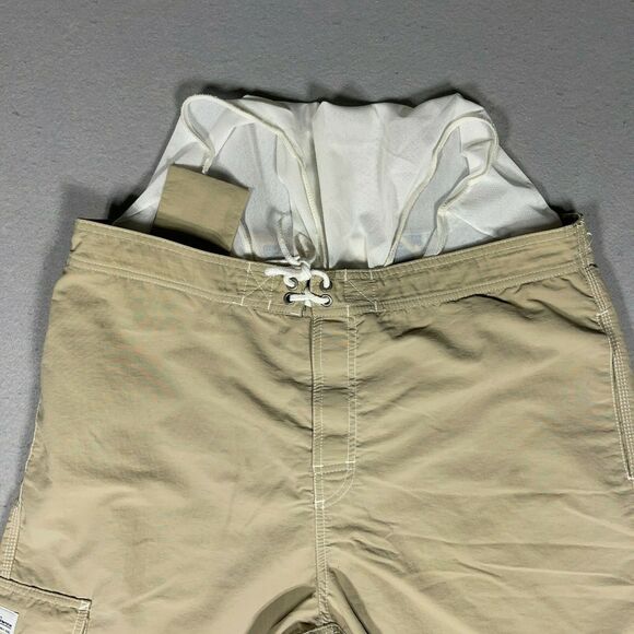 Polo‎ Ralph Lauren Board Shorts Men 36 Large Swim Shorts Cargo Lined Beige - Picture 12 of 12
